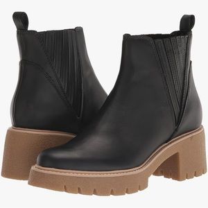 Dolce Vita Black Leather Harte H20 Size 6